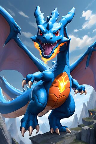 Fierce Blue Dragon 🐉🔥