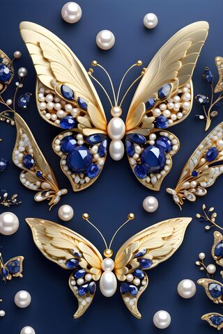 Blue Pearl Butterfly