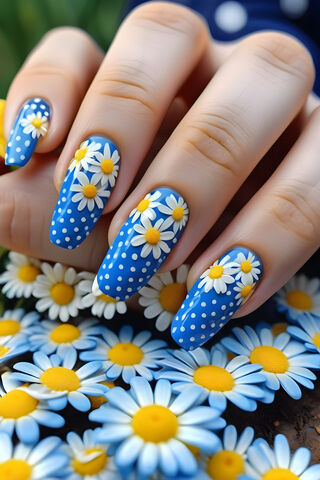 Blue Polka Dot Bails Wi..