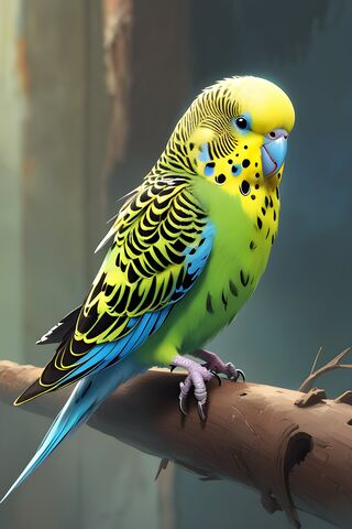 Vibrant Budgie Beauty 🐦✨