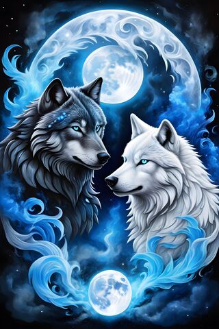 Black&White Wolves