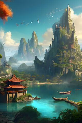 Enchanted Serenity 🌄🏯