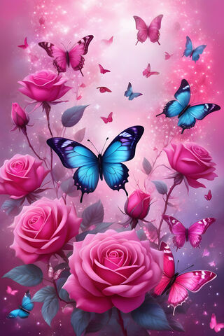 Butterflies and Roses