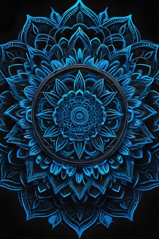 Mesmerizing Blue Mandal..