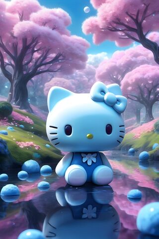 Blue Hello Kitty