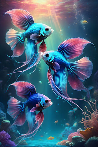 Betta Black Fish