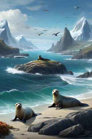 Seaside Serenity: Seals..