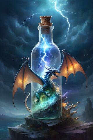 Bottled Lighting N Dragon