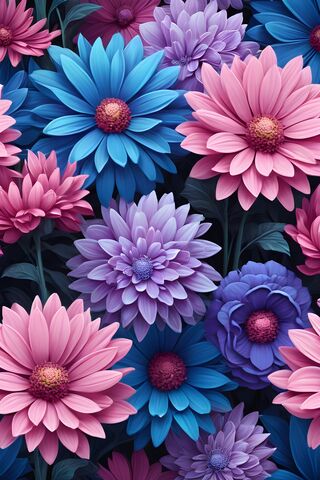 Vibrant Floral Fantasy ..