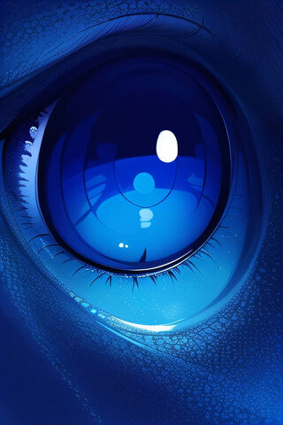 Enigmatic Blue Gaze 🌌👁️