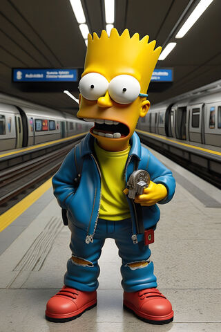 Bart Simpson in the Sub..