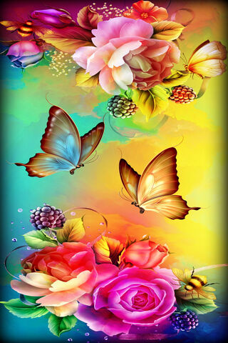 Vibrant Floral Fantasy ..