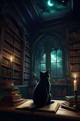 Enchanted Library Night 🌙📚