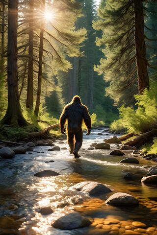 Bigfoot Walking In A St..