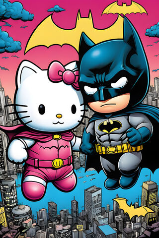 Batman & Hello Kitty