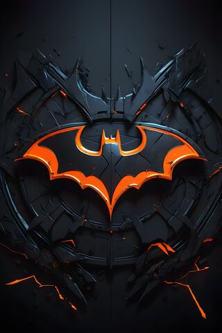 Black and Orange Batman..