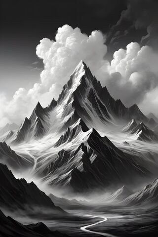 Black and White Mountain