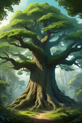 Majestic Ancient Tree 🌳✨
