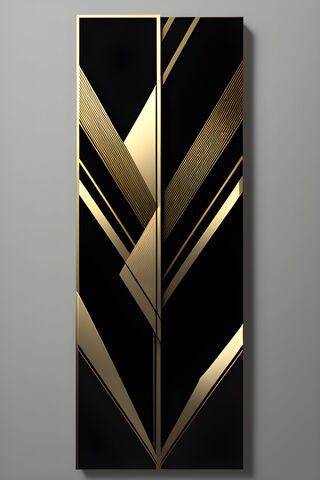 Black and Gold - Abstract
