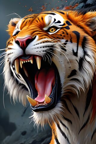 Fierce Roar of the Jungle 🐅🔥