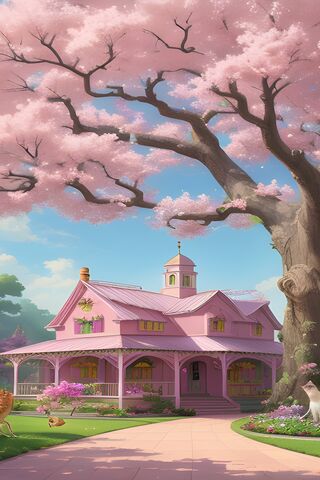 Enchanted Pink Cottage 🌸🏡