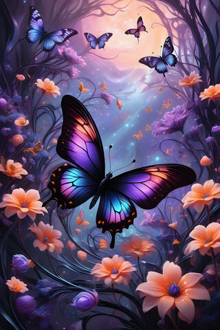 Beautiful Butterfly's & Flowers