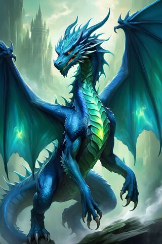Majestic Blue Dragon 🐉✨