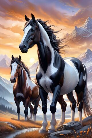 Beautiful Wild Horses