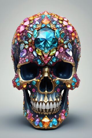 Bejeweled Skull