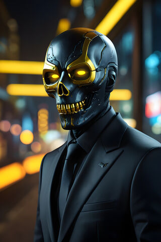 Black Suit Skeleton