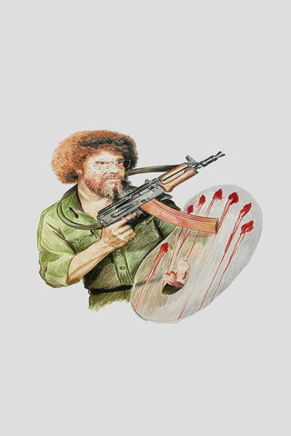 Bob Ross: The Unlikely Warrior 🎨🔫