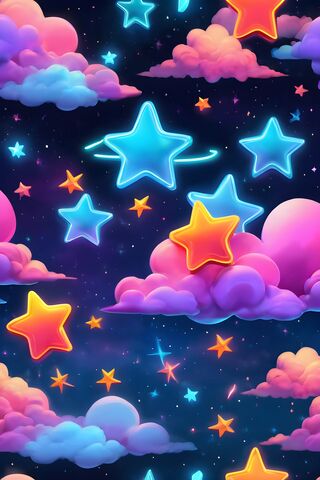 Babyblue's Neon Sky