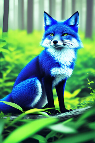 Enchanted Blue Fox 🦊✨