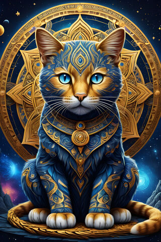 Cat Mandala - Just Another Cat