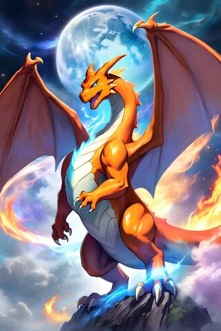 Majestic Dragon Under the Moon 🌕🐉