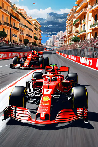 Charles Leclerc Winning The Monaco Grand Prix