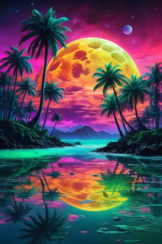 Tropical Dreamscape 🌴🌌