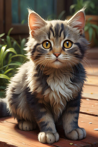 Adorable Fluffy Kitten 🐾