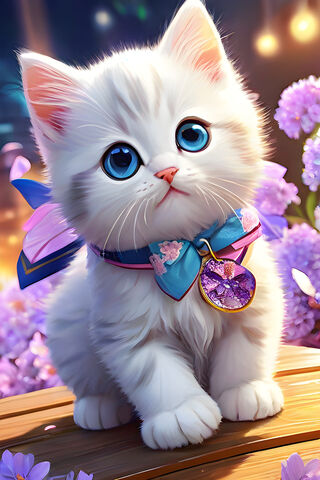 Adorable Fluffy Kitten ..
