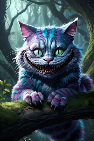 Enigmatic Cheshire Cat 🌈🐾