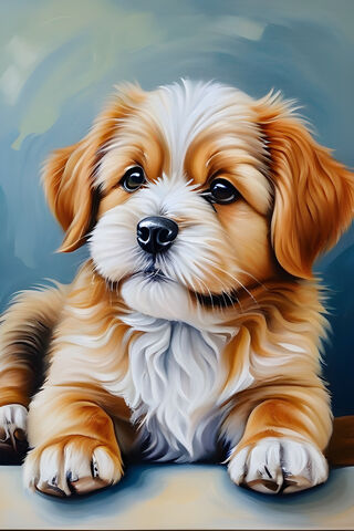 Adorable Puppy Portrait..