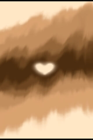 Cloudy Bronze Heart