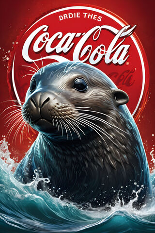 Coca-Cola Seal (aquatic Mammal) Logo