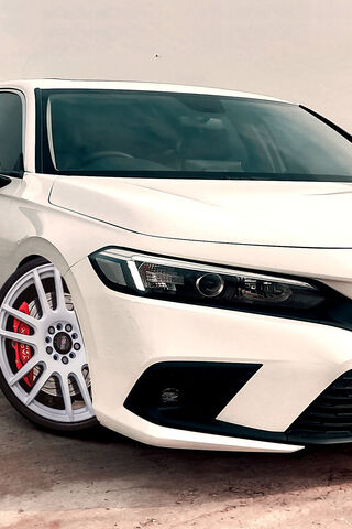 Sleek White Sports Car 🚗✨