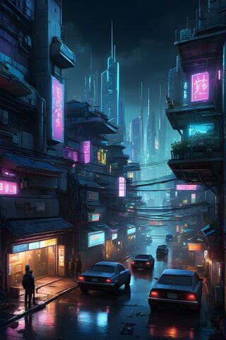 Neon Dreams: A Cyberpun..
