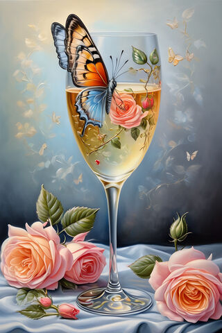 Champagne In A Glass