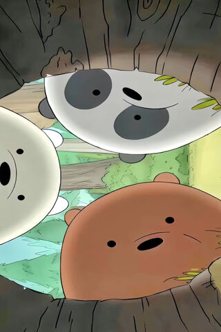 Curious Bears Peeking I..
