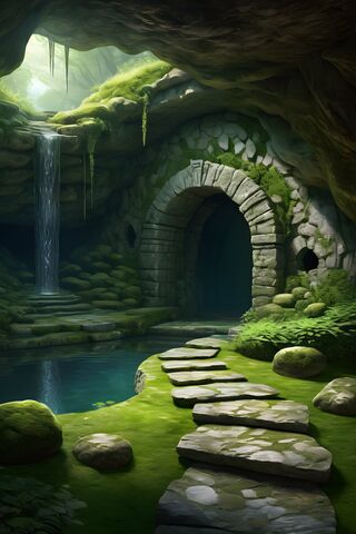 Cave With Pool