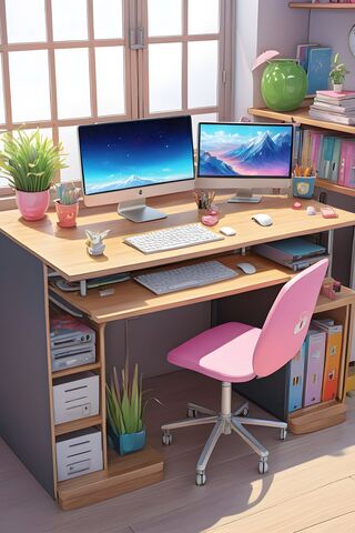 Cozy Workspace Vibes 🌿💻