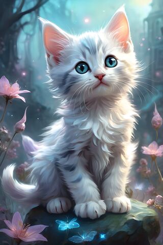 Enchanted Kitten in a D..